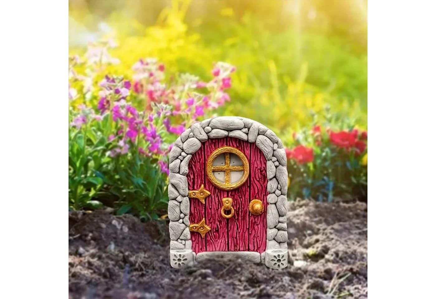 Bundviel Weihnachtsdorf Wichteltür Set Miniatur Zubehör Deko Wichtel Weihnachten - Bild 3