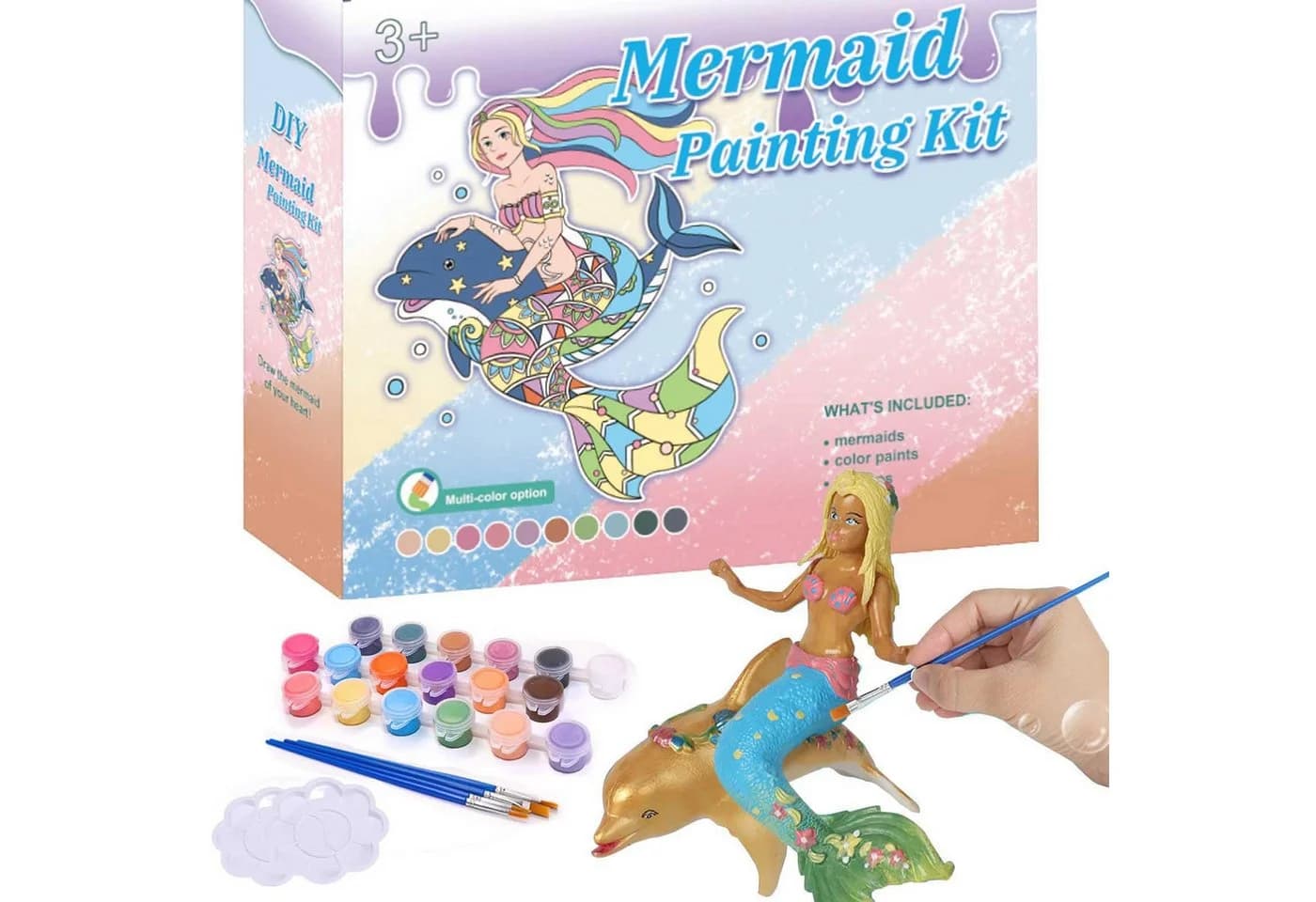 YI Kreativset Malen Meerjungfrau Spielzeug für Mädchen 4-9 Jahre - Bild 2