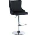 WAHSON OFFICE CHAIRS Barhocker Set 2er Samt Löwenkopf Schwarz Bild 2