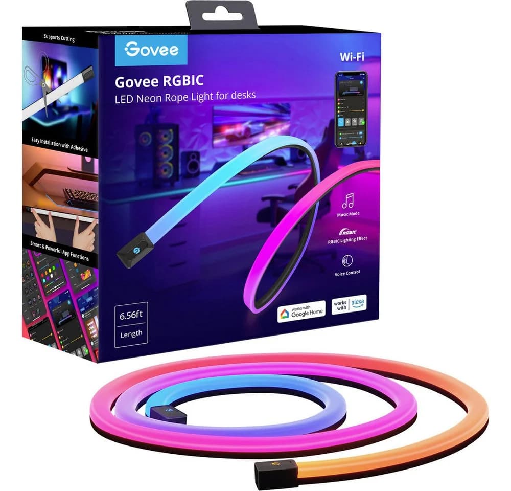 Govee Neon Gaming Table Light RGBIC LED-Streifen 2m - Bild 2