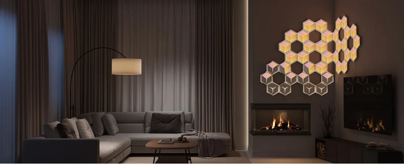 Govee Glide Hexagon Light Panels Ultra 7 Pack LED-Leuchte Grau - Bild 3