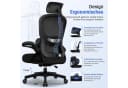 Homimaster Bürostuhl Ergonomisch Schwarz Mesh mit Kopfstütze Bild 5