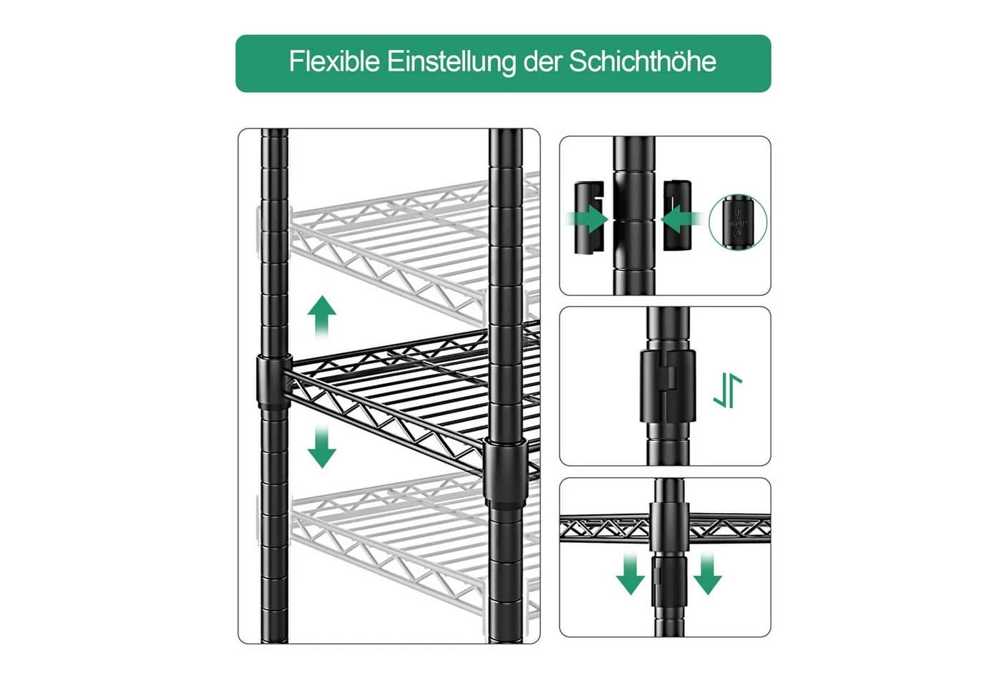 Zedelmaier Mehrzweckregal Lagerregal Metall frei verstellbar - Bild 3