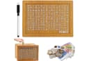 Bundviel Spardose aus Holz Braun Motivierende Sparbox Bild 2