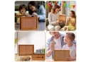 Bundviel Spardose aus Holz Braun Motivierende Sparbox Bild 5