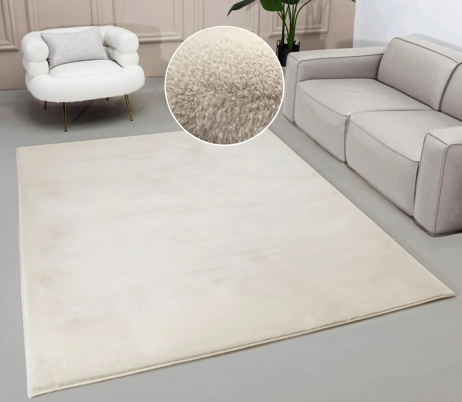 Fellteppich MY HOME Balu Kunstfellteppich Modern Langflor Teppich