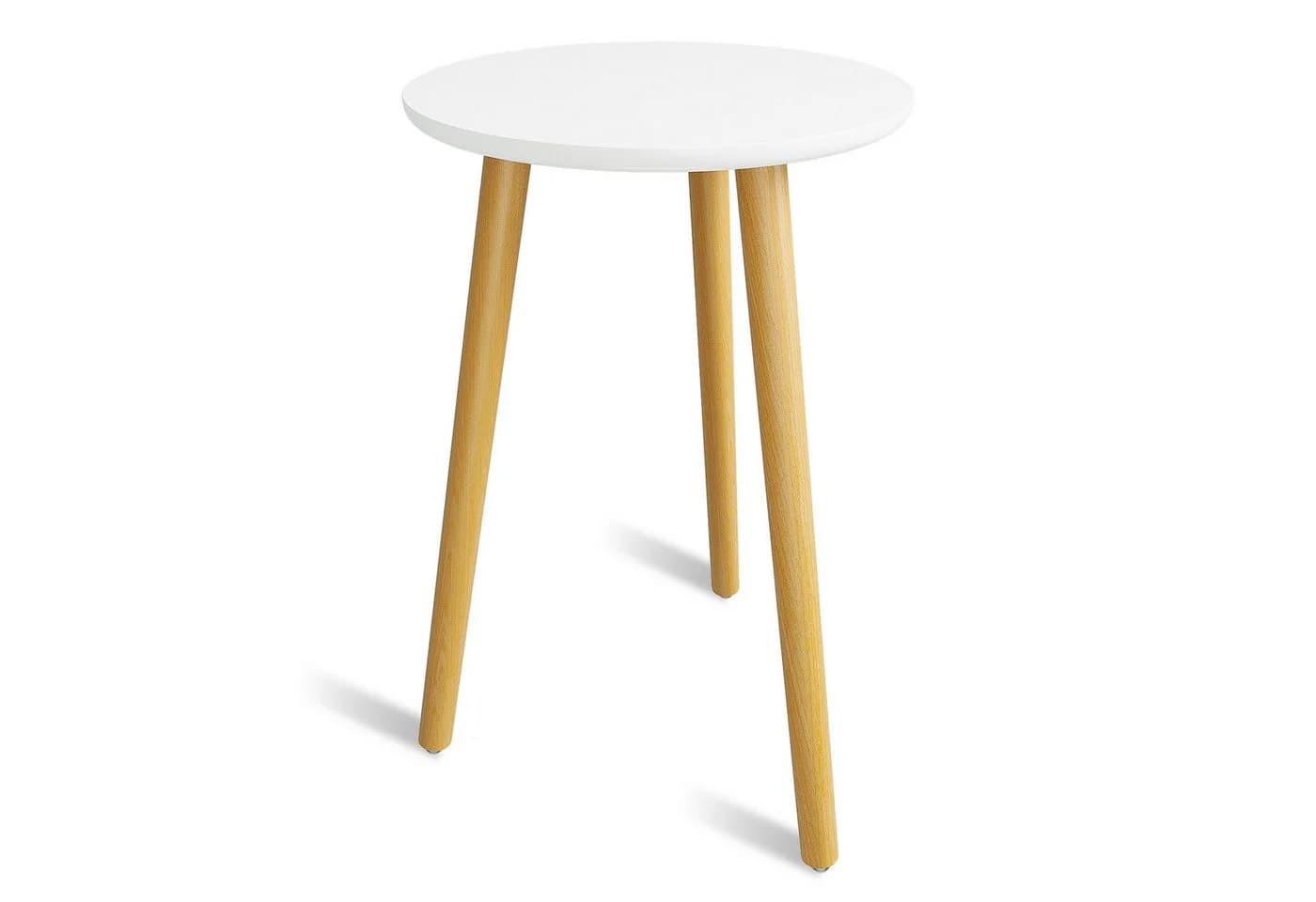 Bamworld Blumenständer hoch Weiß Naturholz Skandinavisches Design - Bild 2