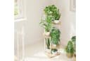 Bamworld Blumenständer 5 Ebenen Modernes Pflanzenregal Holz Metall Bild 5