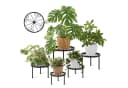 Bamworld Blumenständer 5er-Set Rostfreier Metall-Pflanzenständer Bild 2