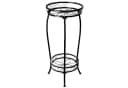 Bamworld Blumenständer Zweistöckiger Pflanzenständer Metallregal 69cm Bild 2