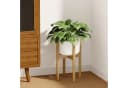 Bamworld Blumenständer Bambus Höhenverstellbar Kippsicher Bild 4