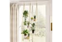 Bamworld Blumenampel Holz Hängepflanzenregal Boho Dekoration Bild 3