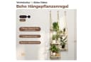 Bamworld Blumenampel Holz Hängepflanzenregal Boho Dekoration Bild 4