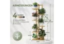 Bamworld Blumenständer Bambus-Pflanzenständer 6-stufig Bild 1
