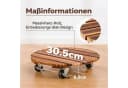 Bamworld Pflanzenroller 4er-Set Holz 30,5 cm mit Bremse Bild 1