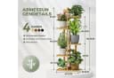 Bamworld 5-stöckiger Blumenständer aus Bambus Natur Bild 1