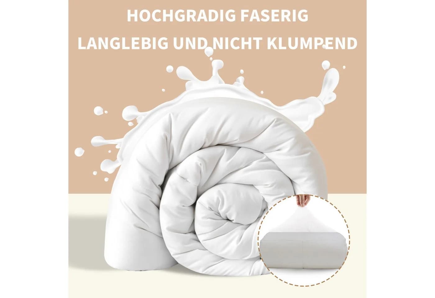 Good Nite Microfaserbettdecke 4-Jahreszeiten Weiß Polyester - Bild 3
