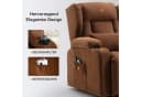 COMHOMA Relaxsessel mit Aufstehhilfe und Massagefunktion Braun Bild 1