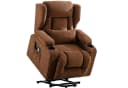 COMHOMA Relaxsessel mit Aufstehhilfe und Massagefunktion Braun Bild 2