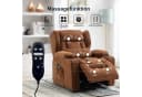 COMHOMA Relaxsessel mit Aufstehhilfe und Massagefunktion Braun Bild 3
