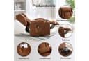 COMHOMA Relaxsessel mit Aufstehhilfe und Massagefunktion Braun Bild 4