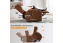 COMHOMA Relaxsessel mit Aufstehhilfe und Massagefunktion Braun Bild 5