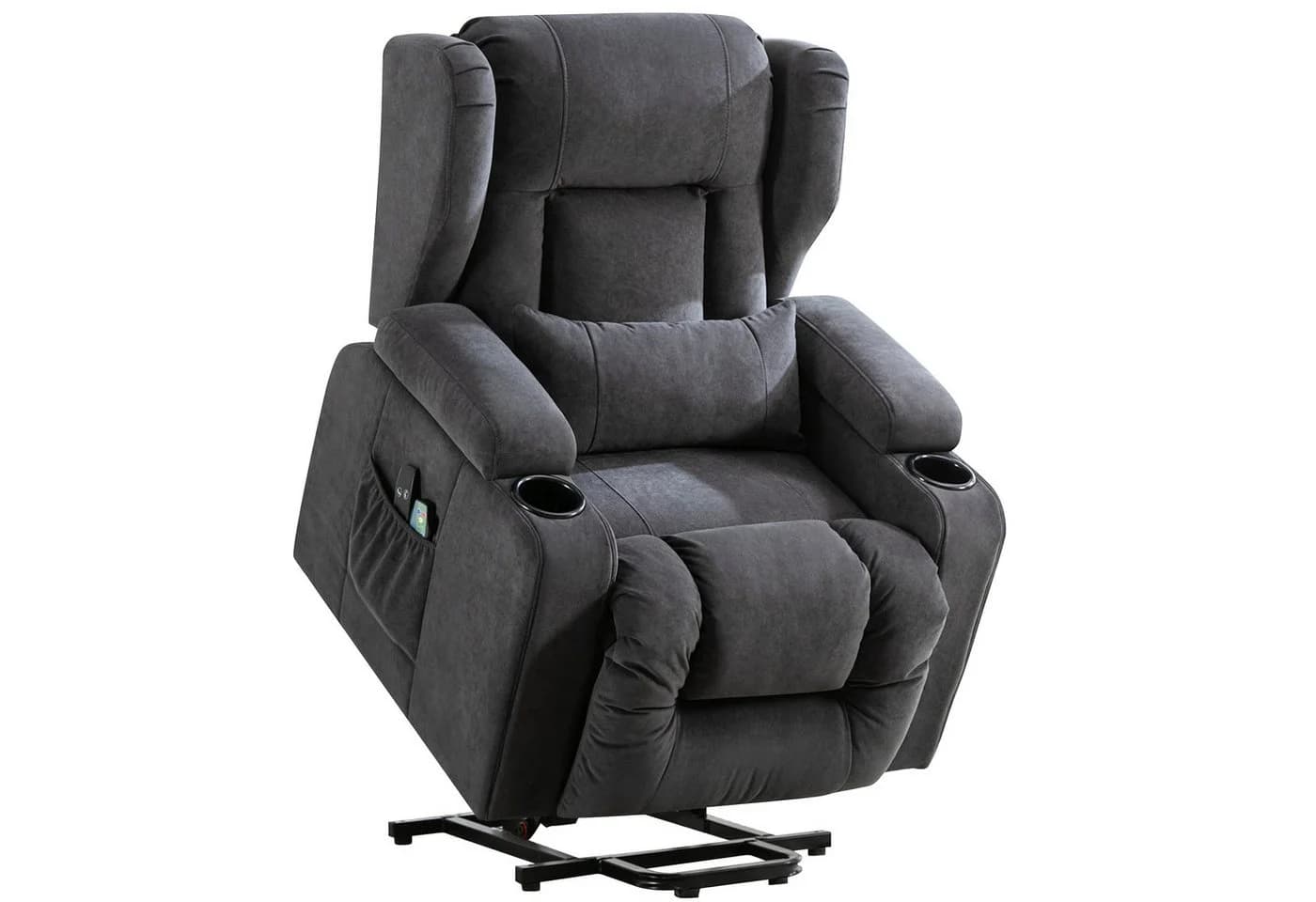 COMHOMA Relaxsessel Aufstehhilfe Massagesessel Stoff - Bild 2