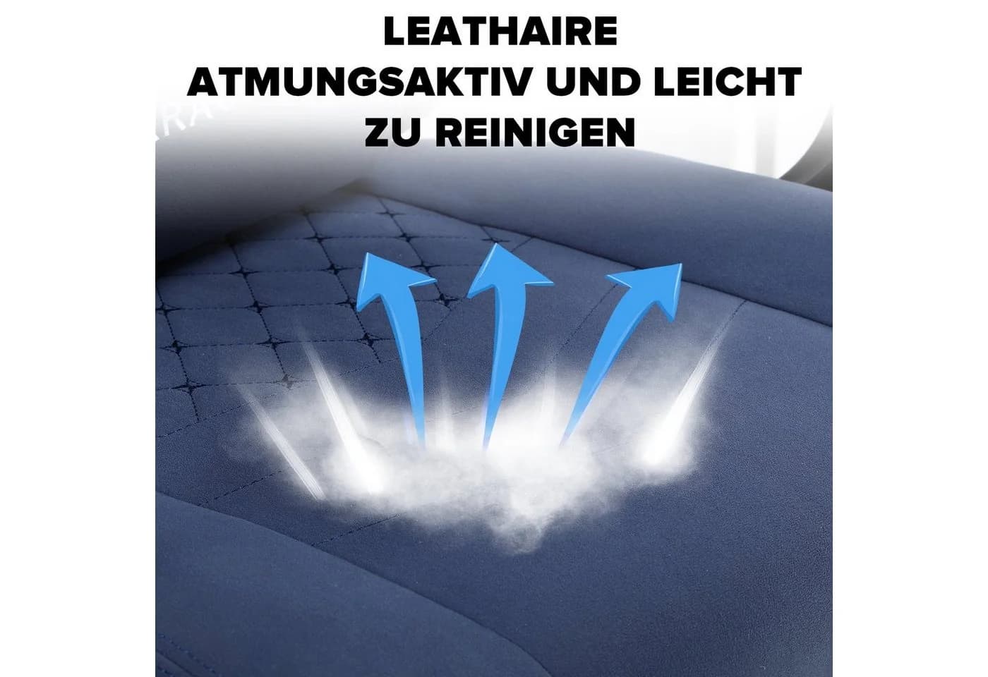 GTPLAYER Gaming-Stuhl Ergonomisch mit Fußstütze Stoff blau - Bild 5
