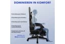 LUCKRACER Gaming-Stuhl Weiß Ergonomisch mit Lendenkissen Bild 5