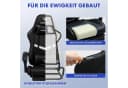LUCKRACER Gaming-Stuhl Schwarz Ergonomisch mit Lendenkissen Bild 1