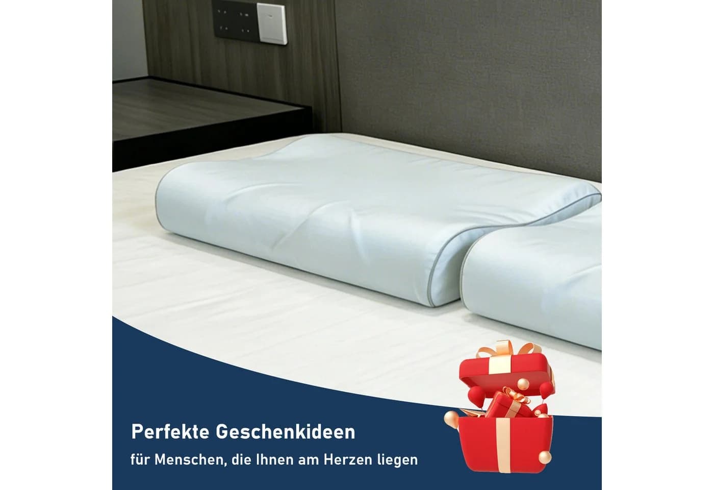 ROYGBIV Ergonomisches Nackenkissen Memory Foam Dual-Höhe - Bild 5