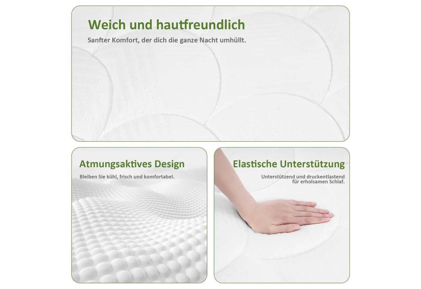 ROYGBIV Taschenfederkernmatratze 7 Zonen 22 cm Orthopädisch - Bild 4