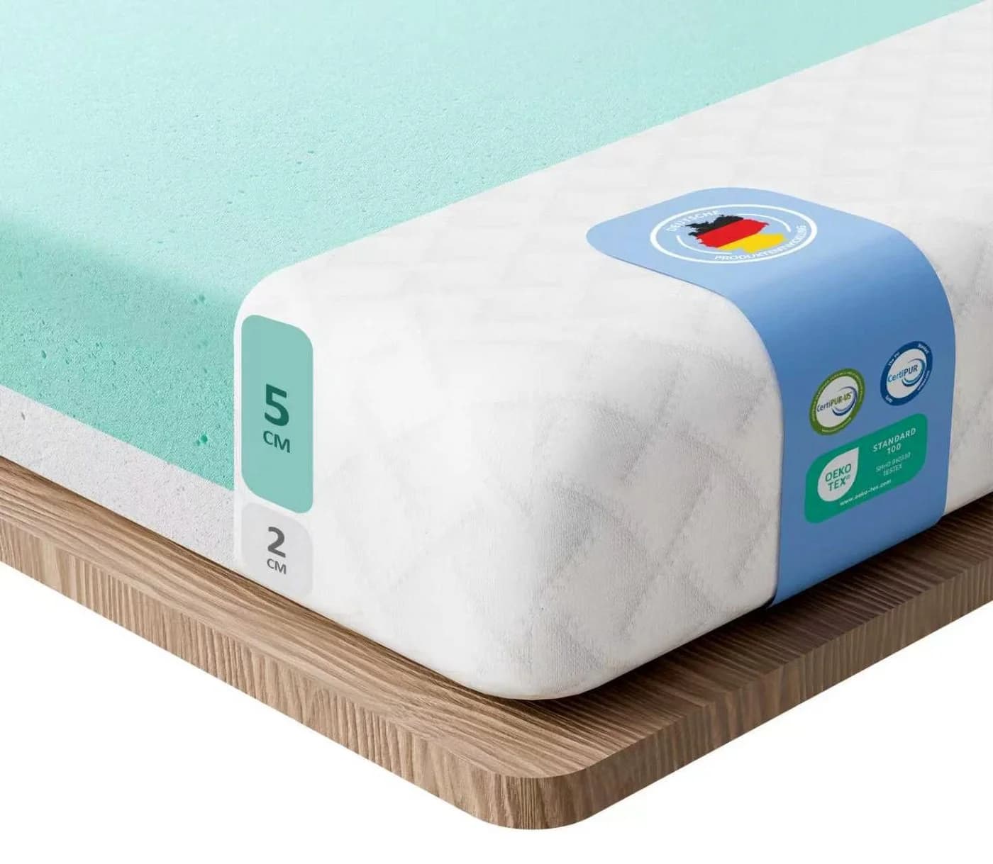 ROYGBIV Matratzentopper 7 cm Gel-Schaum Memory Foam Topper - Bild 2