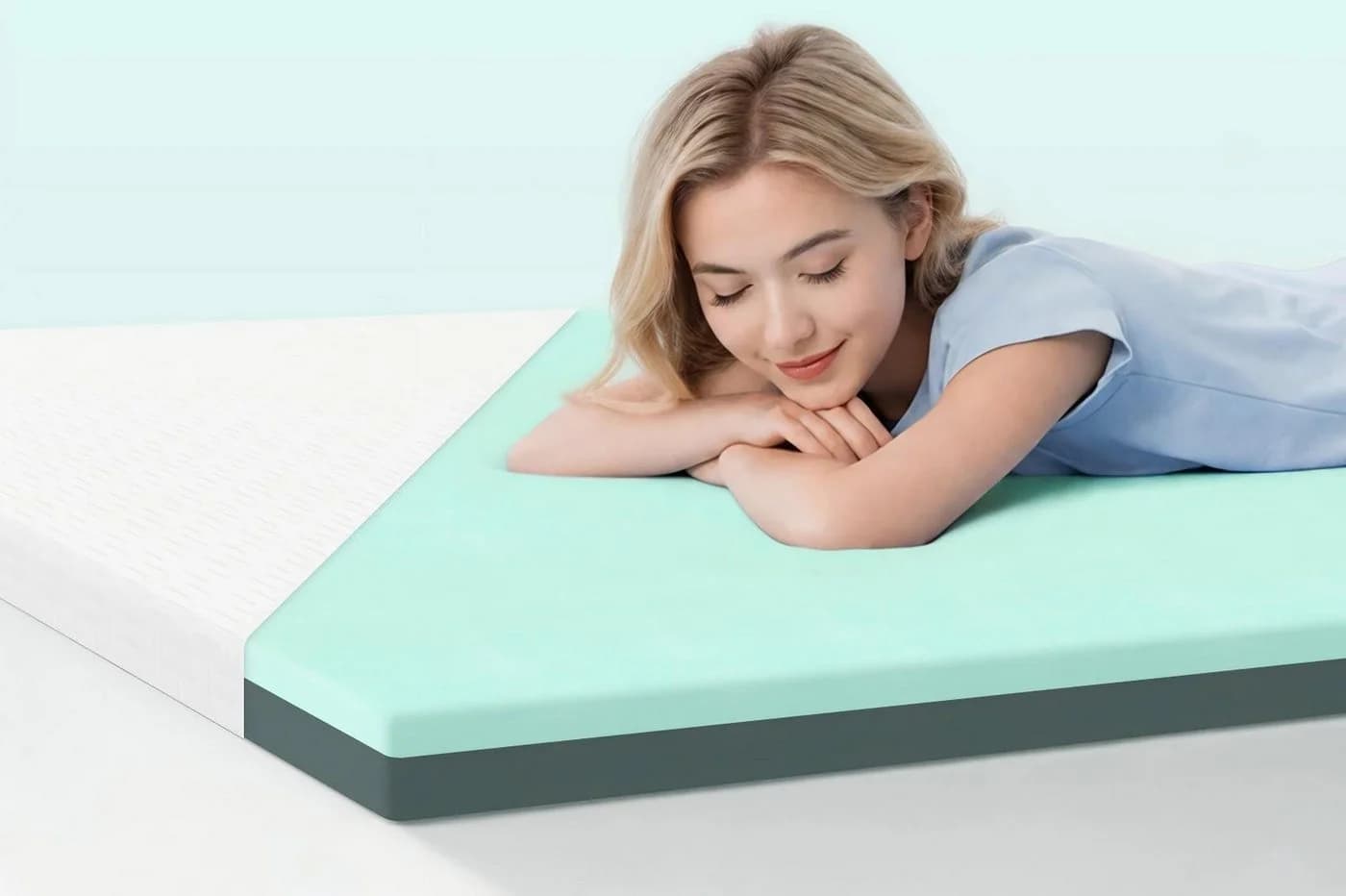 Luvanza Matratzentopper 5 cm Gel Memory Schaum mit Stützschaum - Bild 2