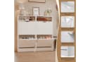 ELUCHANG Schuhschrank Schmal 4 Klappen Weiß Holz Bild 5