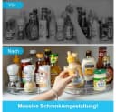 HUGERSTONE Make-Up Organizer Küchenorganizer 27x27x4,6 cm Bild 4