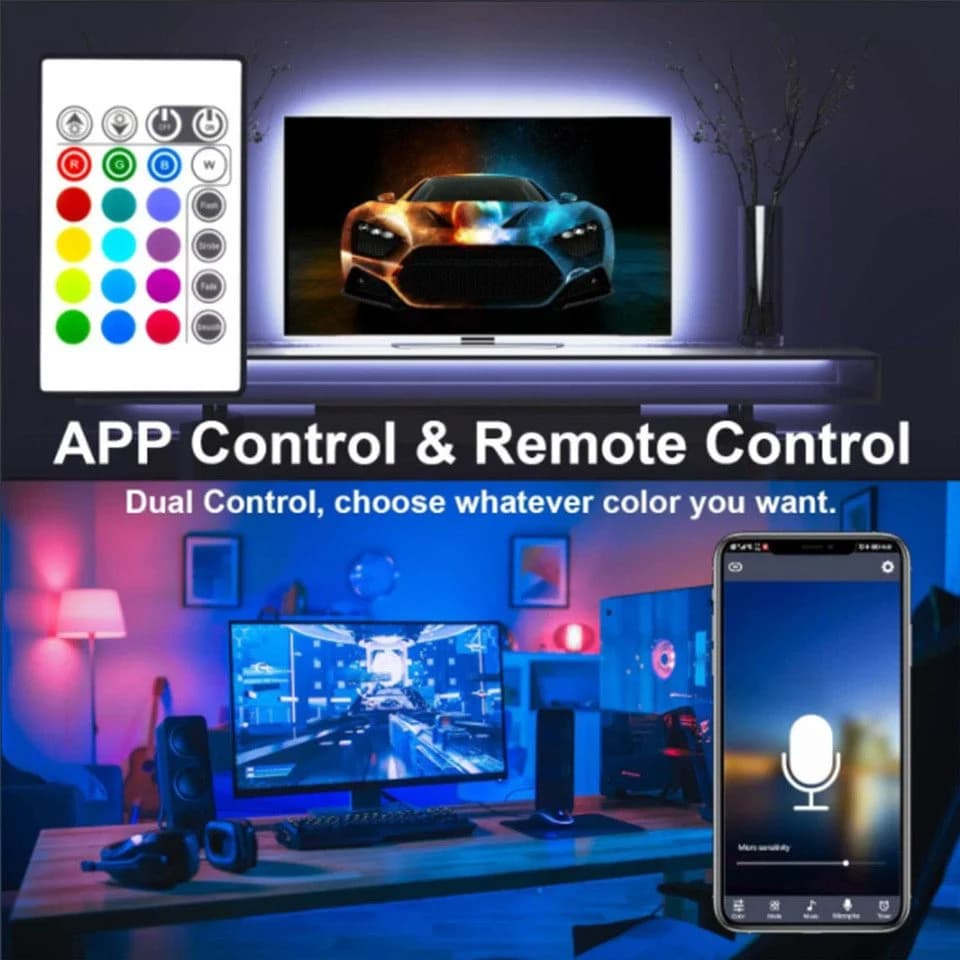 YI LED Lichtleiste RGB für 65-75 Zoll TV mit App-Steuerung - Bild 4