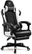 GTPLAYER Gaming-Stuhl Ergonomisch mit Fußstütze Weiß Bild 2
