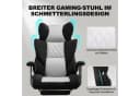 GTPLAYER Gaming-Stuhl Ergonomisch mit Fußstütze Schwarz-Grau Bild 4