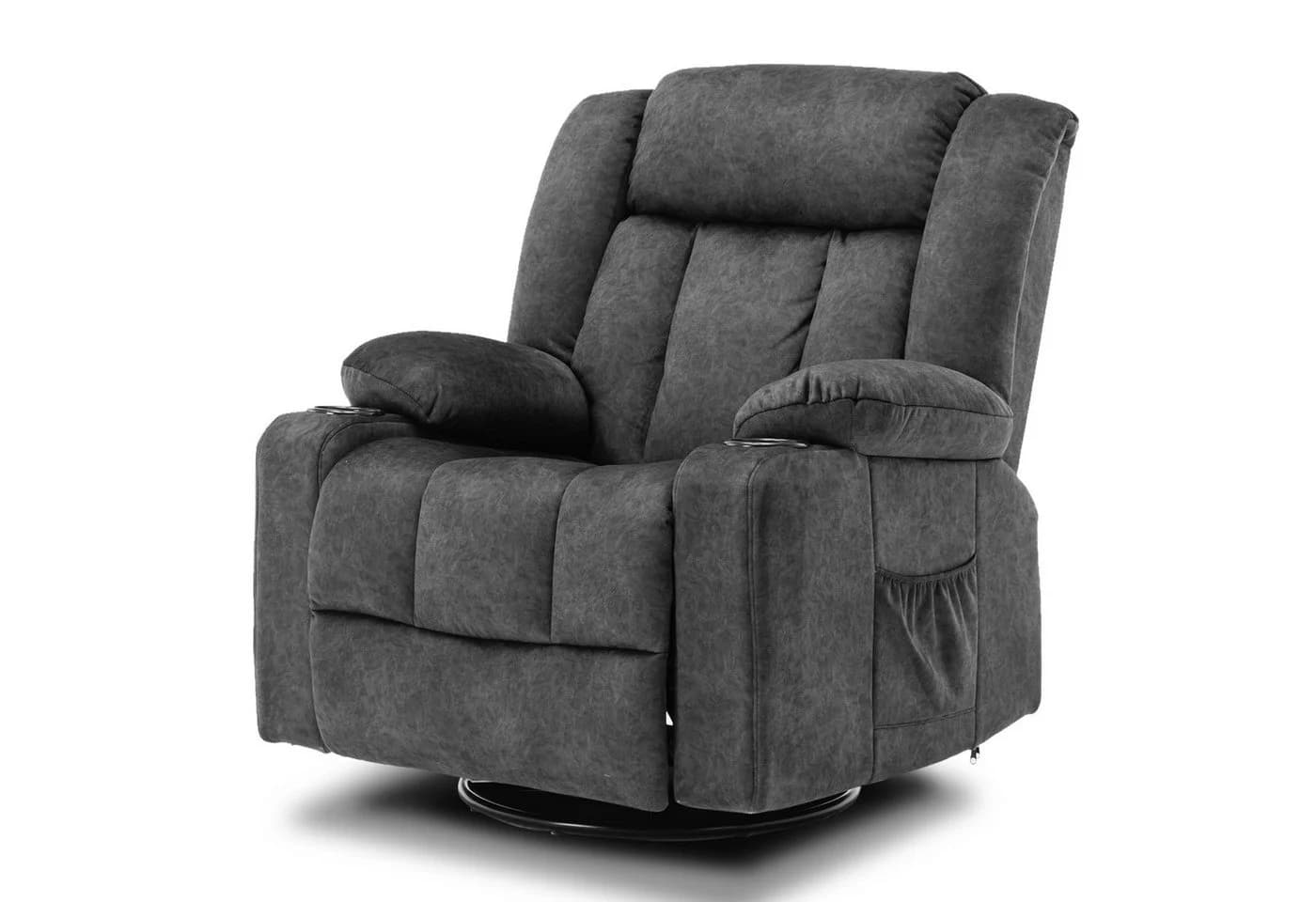 COMHOMA Relaxsessel TV-Sessel Grau Cordstoff - Bild 2