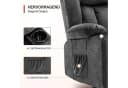 COMHOMA Relaxsessel TV-Sessel Grau Cordstoff Bild 4