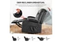COMHOMA Relaxsessel TV-Sessel Grau Cordstoff Bild 5