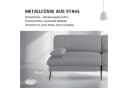 COMHOMA Schlafsofa 3-Sitzer Klappbar Grau Baumwollsamt Bild 1