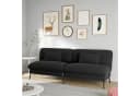 COMHOMA Schlafsofa Klappbares 2-in-1 Couch Schwarz Bild 2