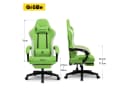 GTPLAYER Gaming-Stuhl Grün Ergonomisch mit Fußstütze Bild 3