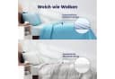 Elemuse Microfaserbettdecke Sommerdecke + Gelschaum-Kopfkissen Set Blau Bild 5