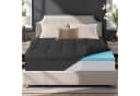 Elemuse Topper Gel Schaum H3/H4 Topper 7cm hoch Bambusfaser Bezug Bild 1
