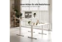 Claiks Höhenverstellbarer Schreibtisch Weiß 160x80cm mit Memory-Funktion Bild 4