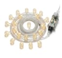 kowdom LED Lichterkette 15m Kugel 8 Modi dimmbar warmweiß Timer IP44 Bild 2