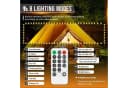 kowdom LED Lichterkette 15m Kugel 8 Modi dimmbar warmweiß Timer IP44 Bild 4